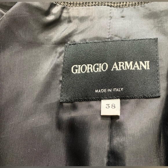 Giorgio Armani Black Label houndstooth peplum jacket - Picture 2 of 7